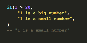 Example of an if statement
